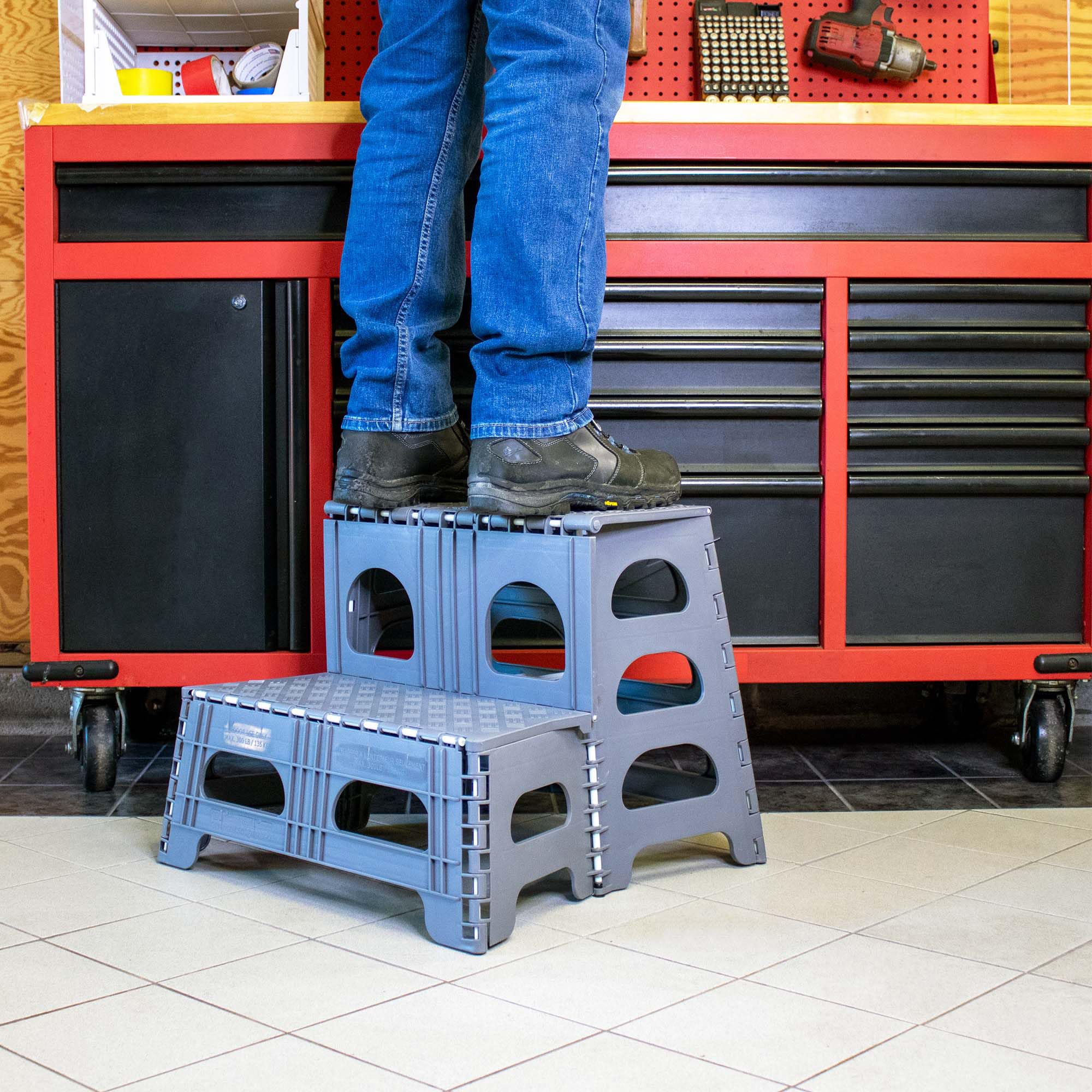 Amazon.com: Bee Neat Folding 2 Step Stool for Adults - Collapsible